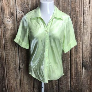 Voir Collection Women's Button Down Shirt ~ Sz L